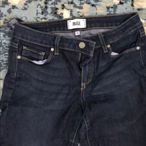 Paige jeans dark wash. Skyline straight